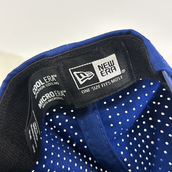 New York Giants New Era 9Seventy Stretch Snap Perforated Hat Cap Blue NEW - Picture 6 of 6